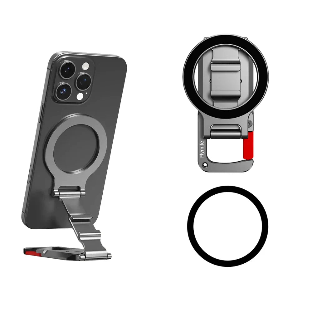 Flymile Magnetic Carabiner Phone Mount | MagSafe iPhone 17–14