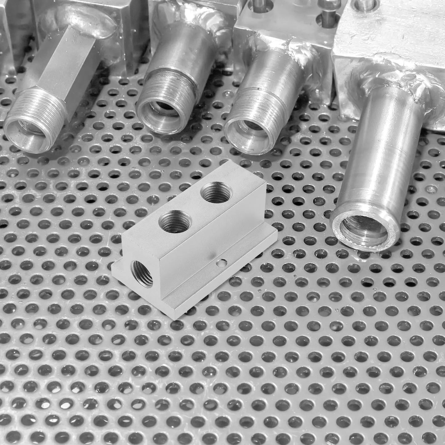 T-Shaped Air Distribution Manifold Multi-Channel Compact Design Easy Installation Pneumatic Flow Dividing Manifold Gas Splitter Peaceful Pleasures Health and Wellness