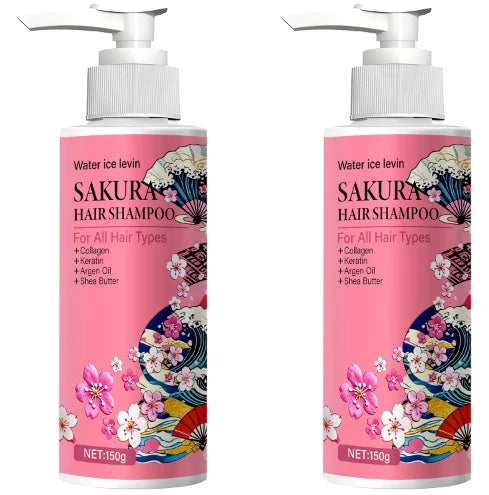 Sakura Collagen & Keratin Shampoo | Argan Oil & Shea Butter