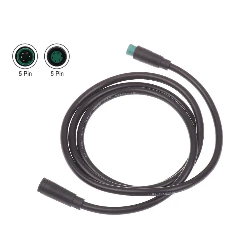 New 1Pcs Electric Bicycle Accessories 5Pin M8 Extension Cable For UART EBike Display Male/Female Connector Ebike Cable Peaceful Pleasures Health and Wellness