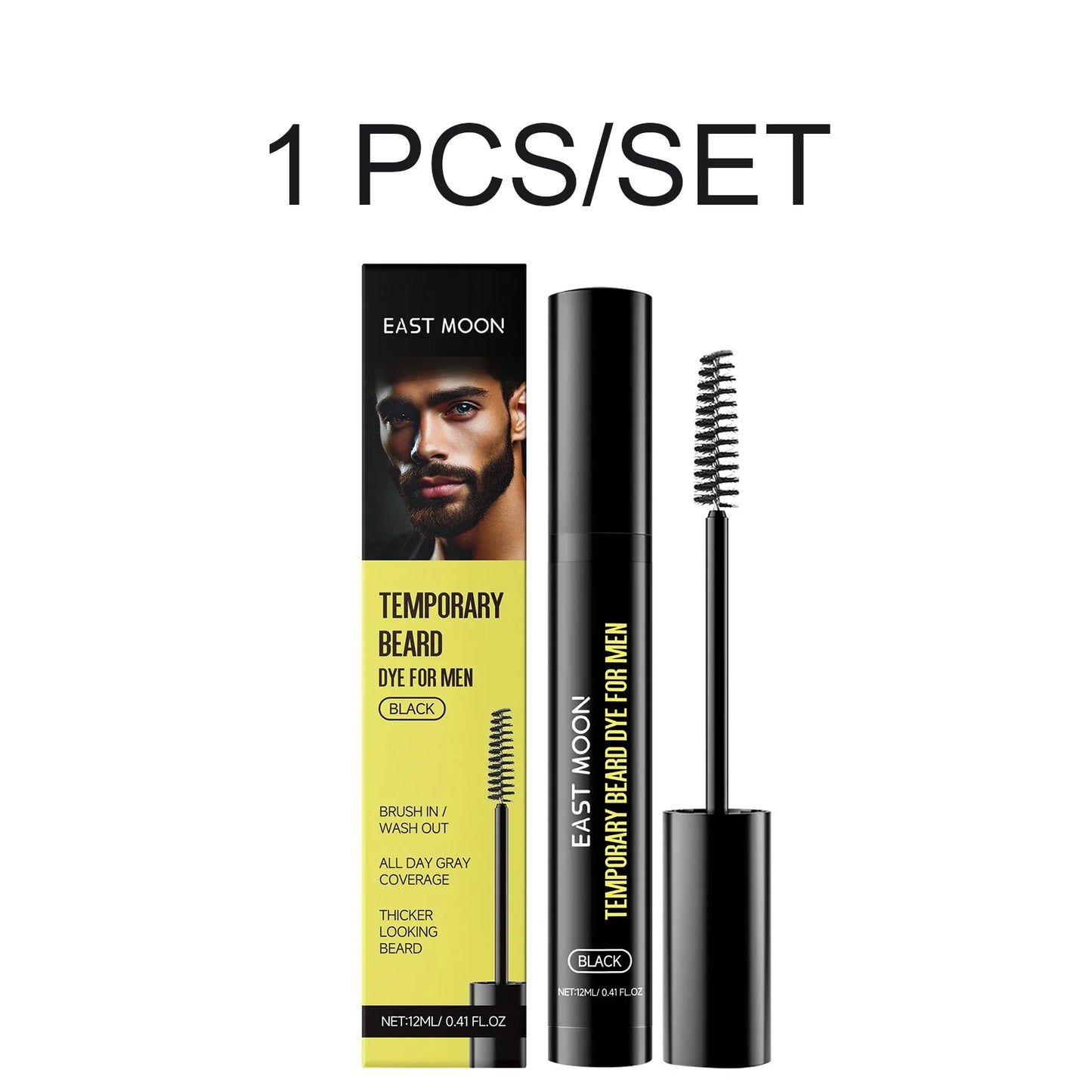 Black Beard Dye Pen for Men – Waterproof & Nourishing