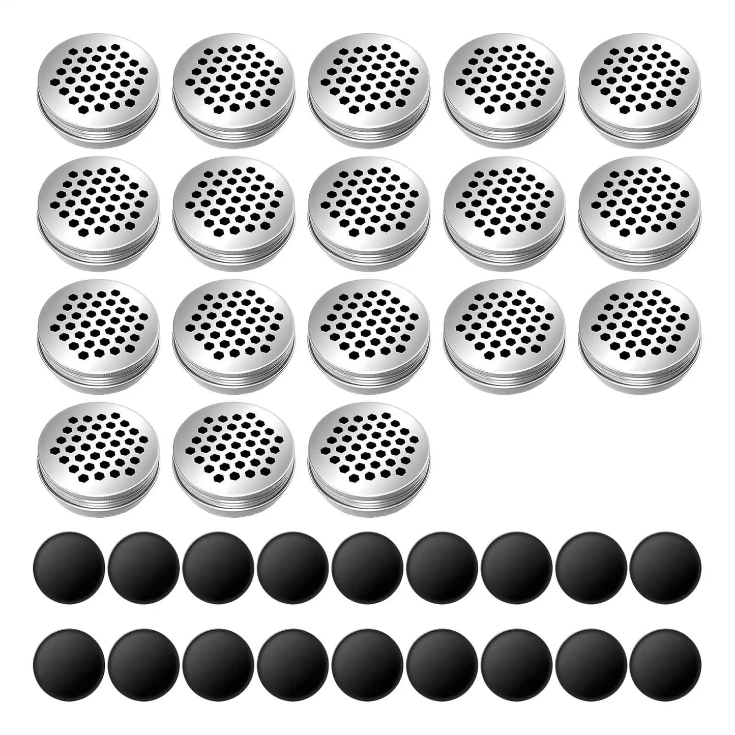 Dog Scent Training Tins 18-Piece Anti-Chew Pet Enrichment Dog Treat Container with Magnetic Dots for House Apartment Backyard Peaceful Pleasures Health and Wellness