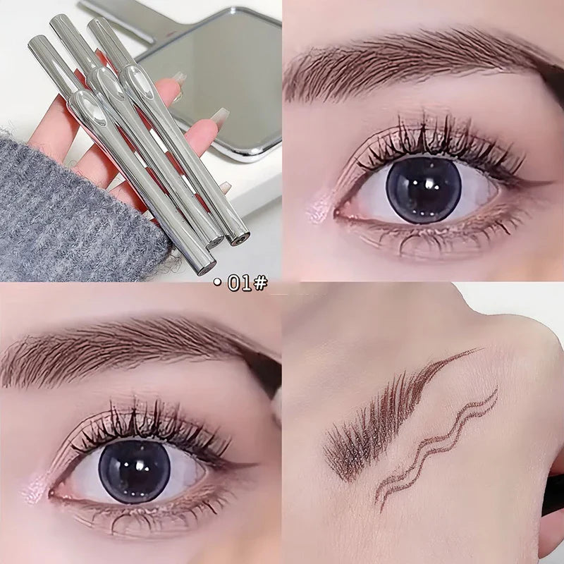 LUXURYTO 2-Fork Waterproof Liquid Eyebrow Pen – Ultra-Fine Tip