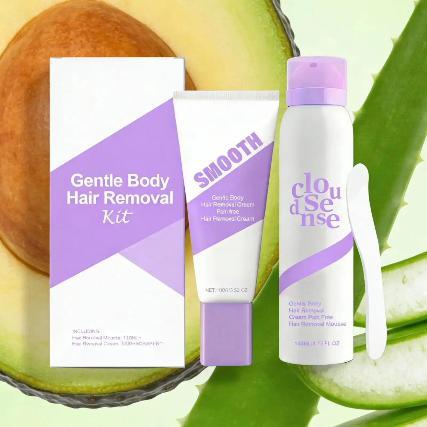 Body Hair Removal Cream Intimate Areas Women Shea Butter Smooth Skin Care Aloe Pain Free Moisturizing Hair Removal Mousse Spray Peaceful Pleasures Health and Wellness