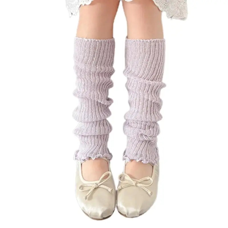 Girls' Ruffled Leg Warmers | Macaron Colors | Kids Ages 3–13