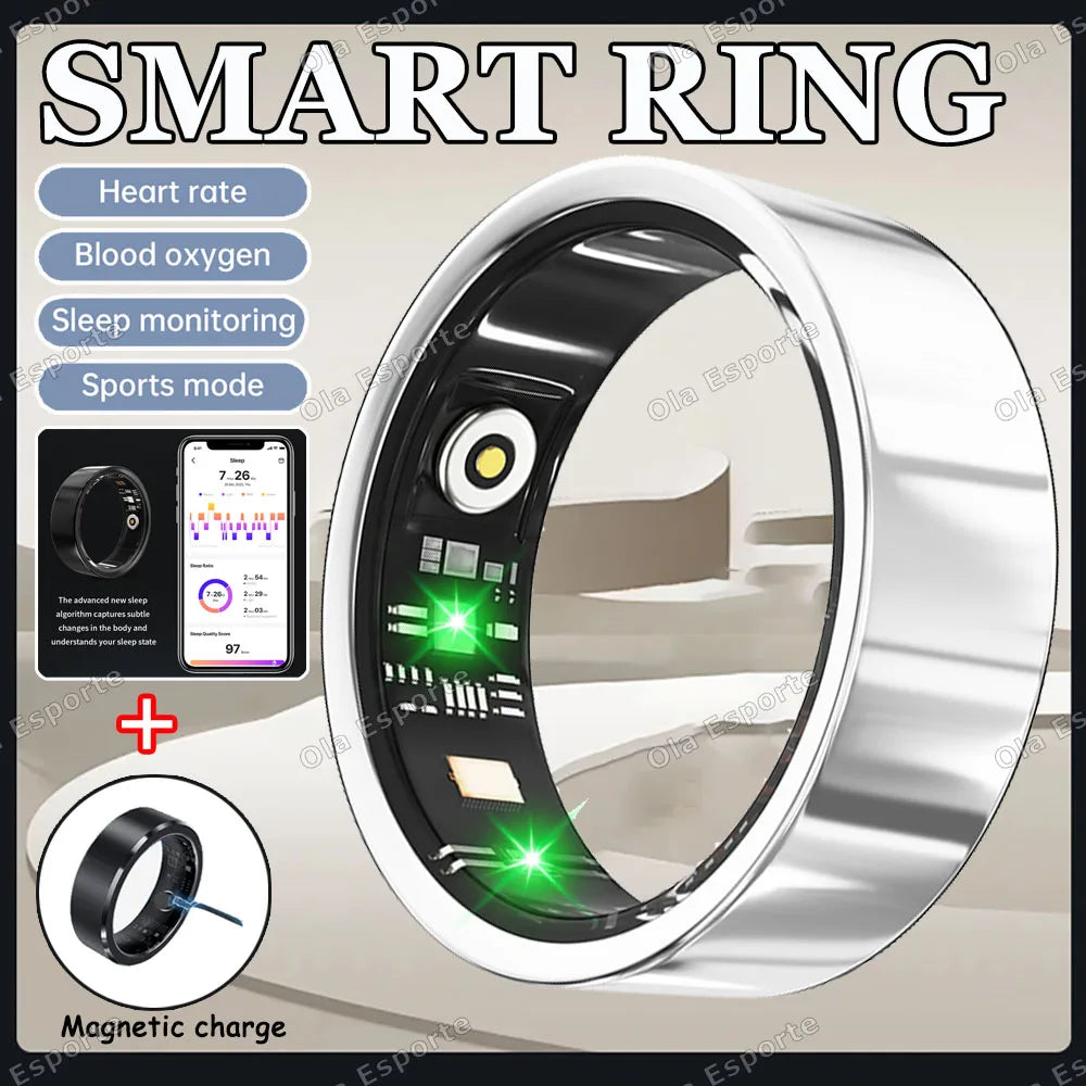 Smart Ring Heart Rate Sleep & Blood Oxygen Tracker | 5ATM