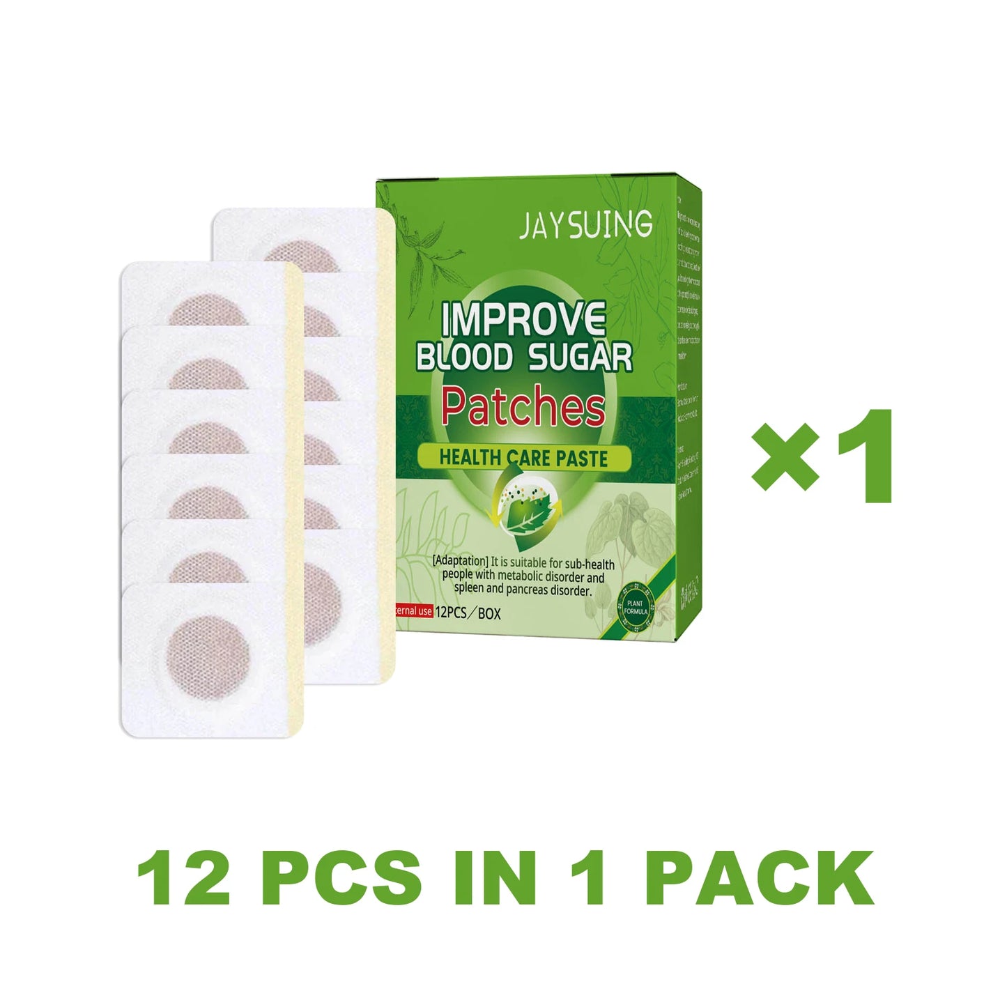 Jaysuing Natural Herbal Wellness Patch – Breathable 12-Pack