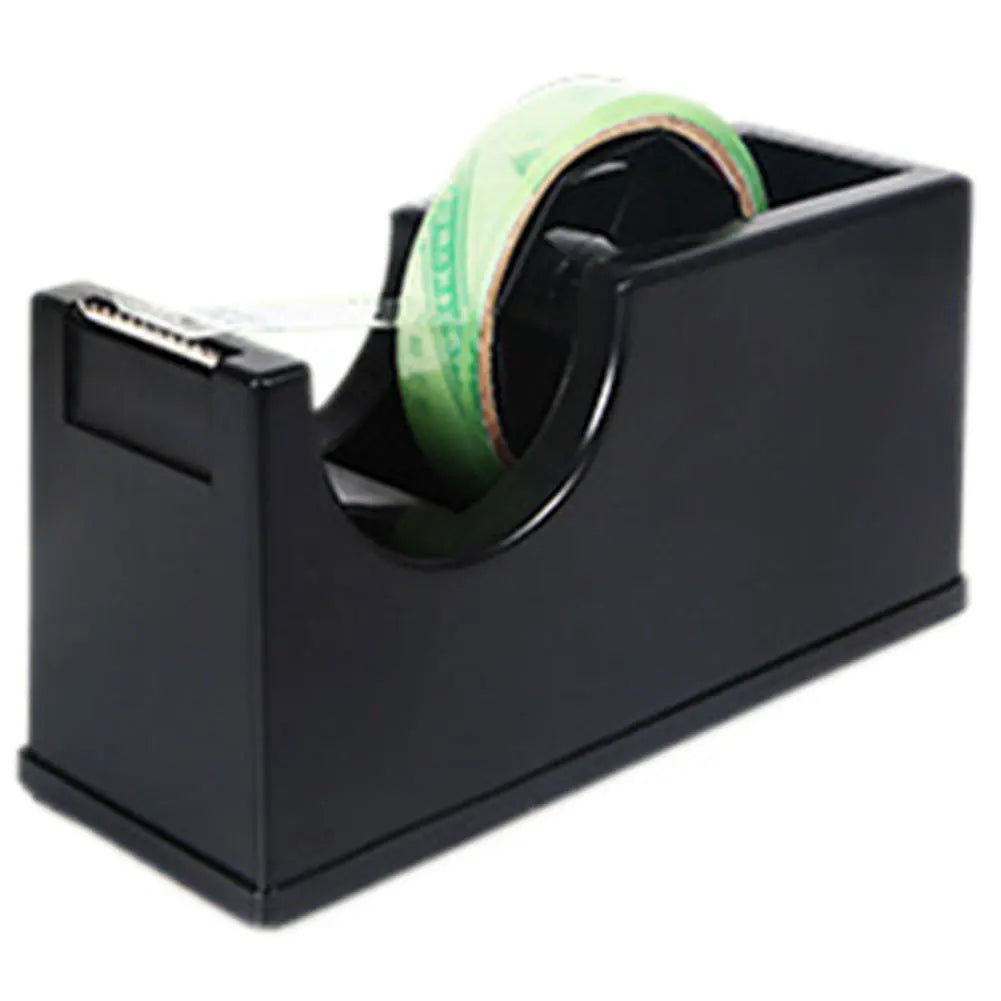 Desktop Tape Dispenser Non-Slip Base Plastic Stickys Tape Holder Clear Tape Cutter Handheld Portable Design Office Tape Cutter Peaceful Pleasures Health and Wellness Large