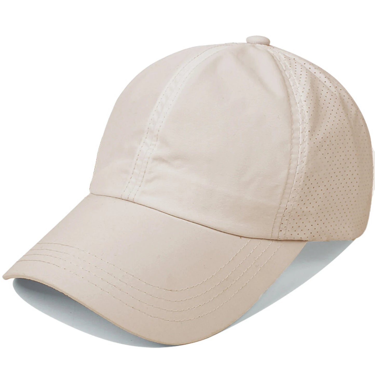Basic Women's Baseball Cap Quick Drying Adjustable Trendy Sunshade Hats for Running Hiking Training Peaceful Pleasures Health and Wellness Khaki