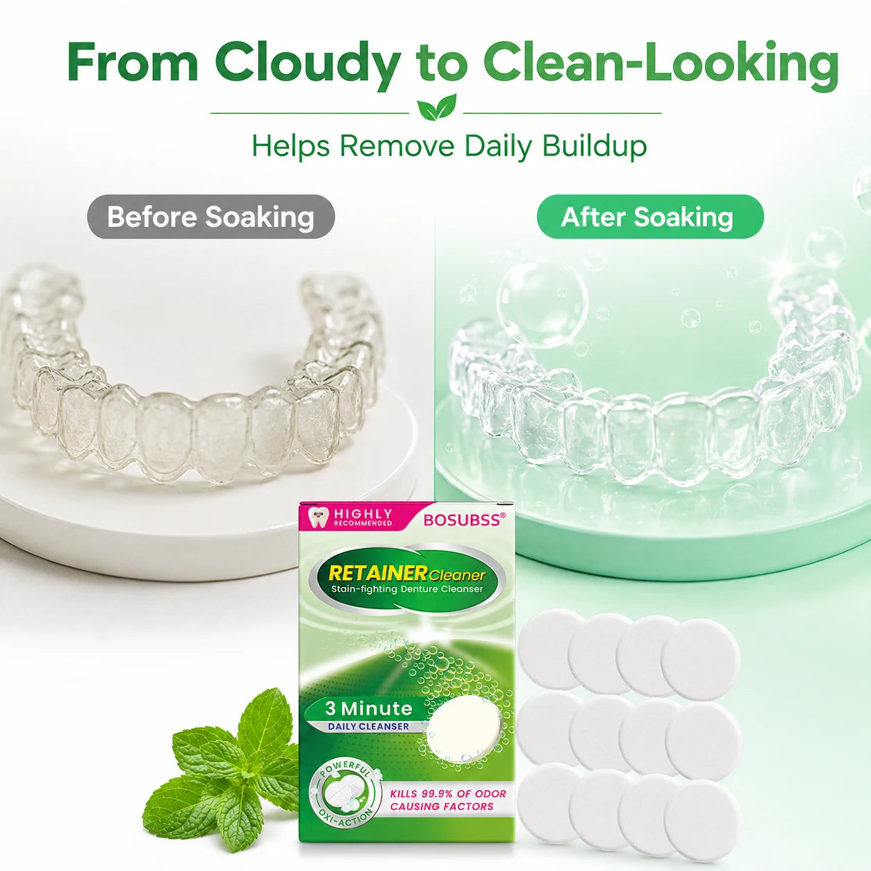 Denture Cleaning Tablets for Retainers, Guards & Braces