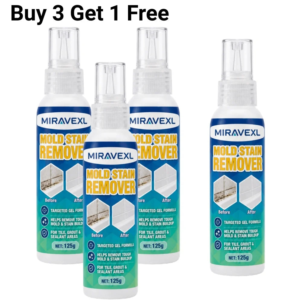 Mold Stain Remover Gel Washing Machine Cleaner for Bathroom Tile Grout Sink Fridge Kitchen Home Stain Cleaning Gel Peaceful Pleasures Health and Wellness 4PCS