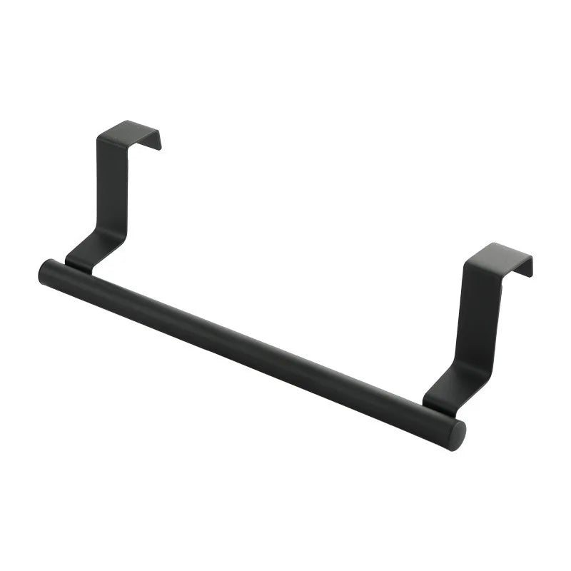 Over Door Towel Rack – Black Stainless Steel Bar Hanger
