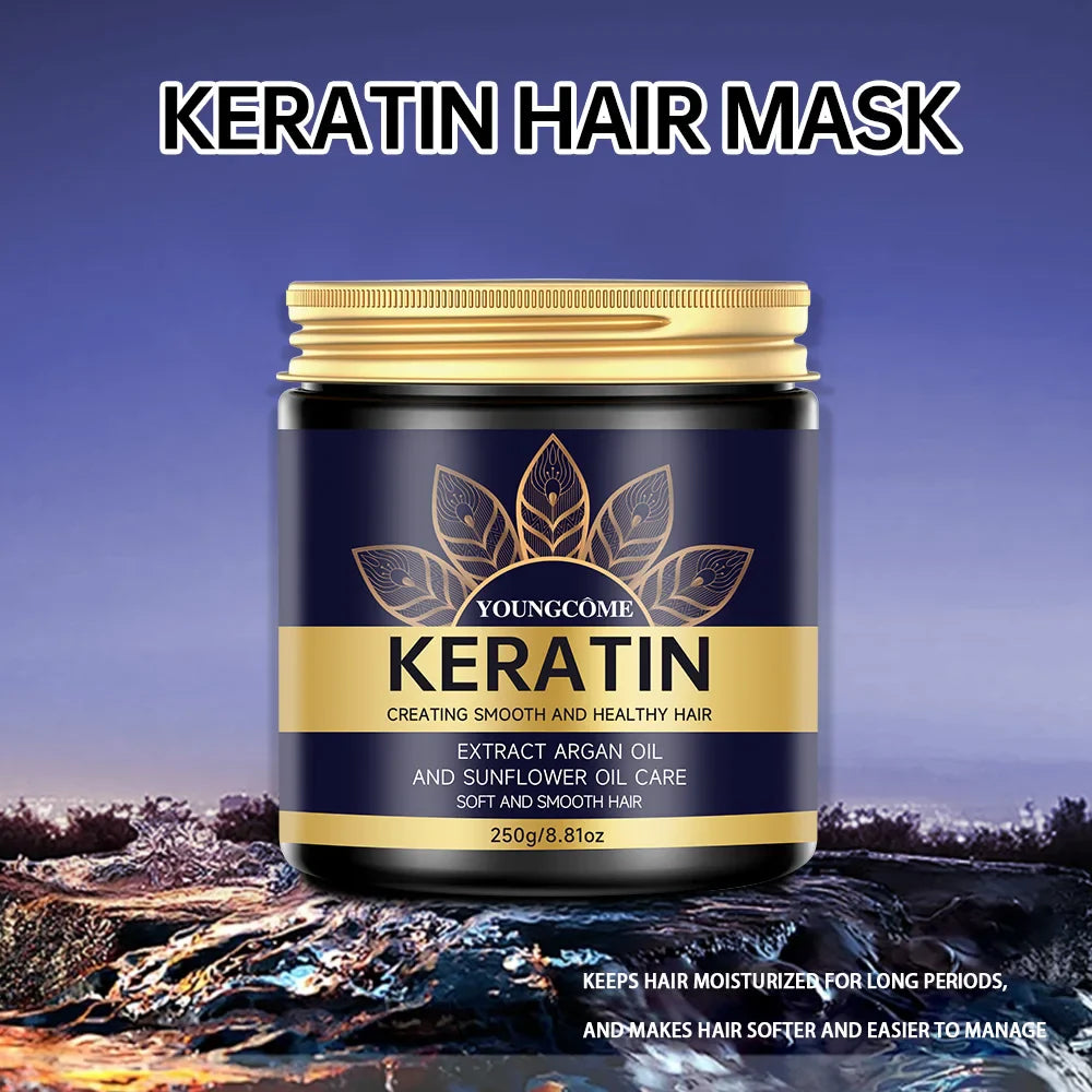 Keratin Hair Mask – Deep Nourishing Smoothing Conditioner 250g
