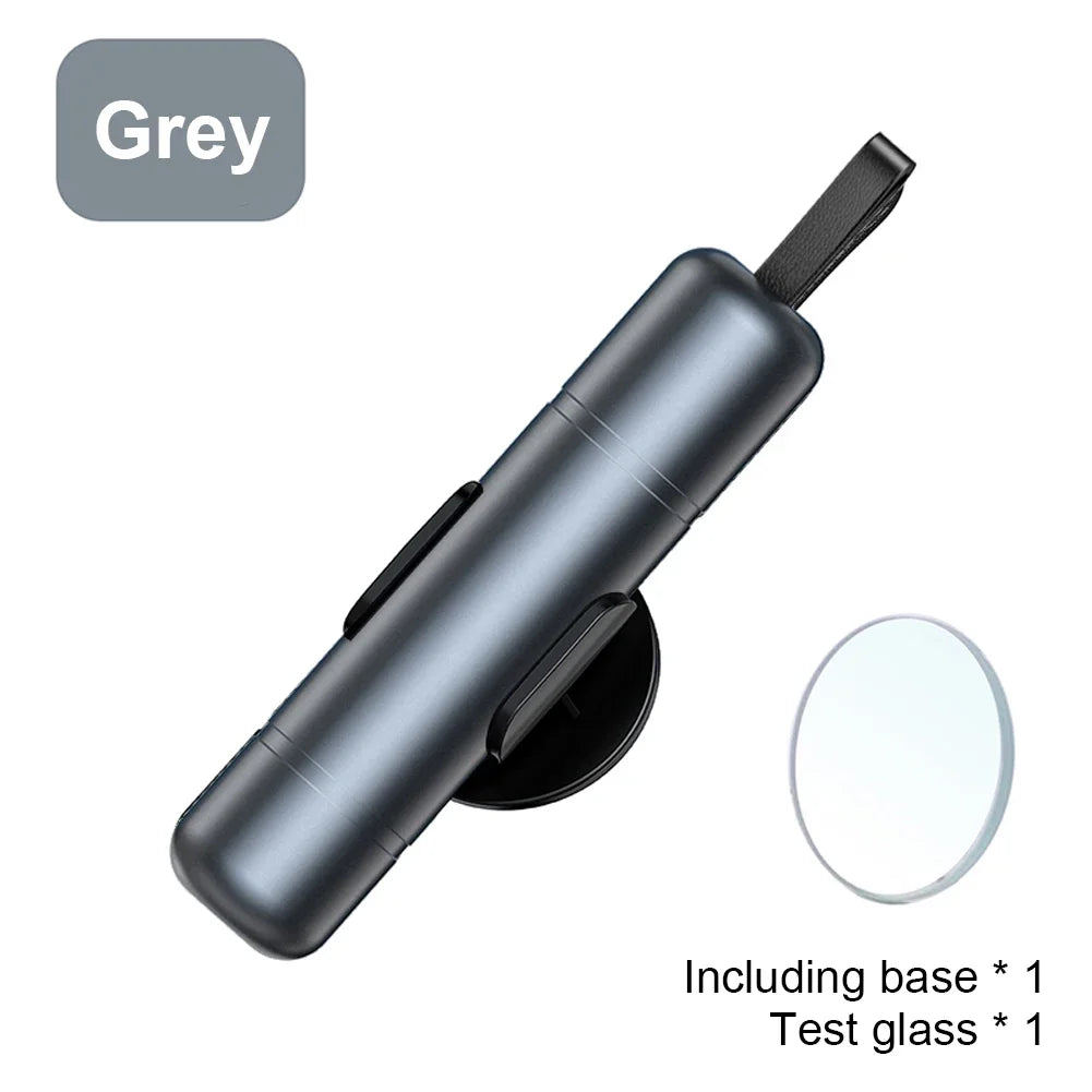 Car Safety Hammer Auto Emergency Glass Window Breaker Seat Belt Cutter Aluminum Alloy Life-Saving Emergency Tools Escape Hammer Peaceful Pleasures Health and Wellness Grey