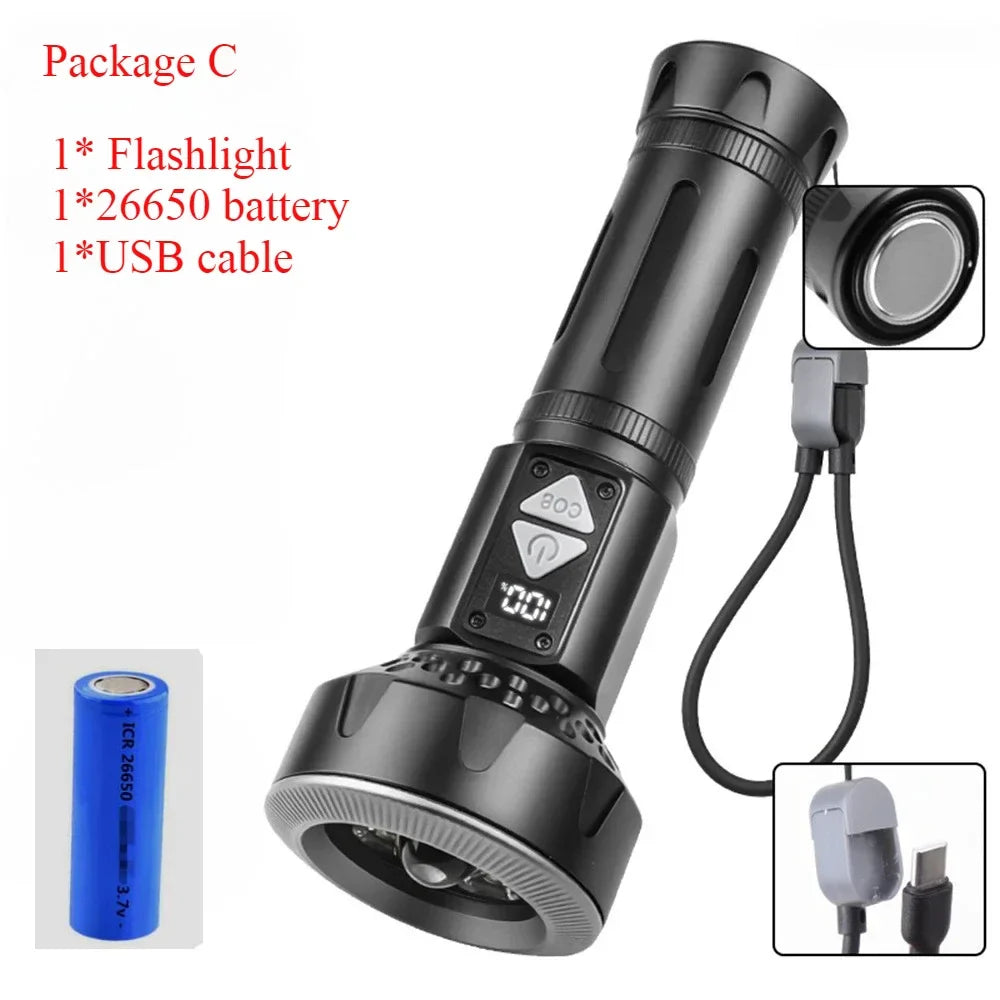 POCKETMAN 3800 Lumen Tactical Flashlight | USB-C, 8 Modes, Waterproof