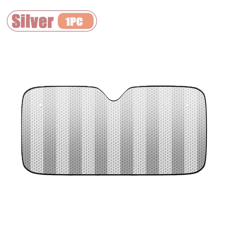 Foldable Car Windshield Sun Shade 6-Piece UV Block Set