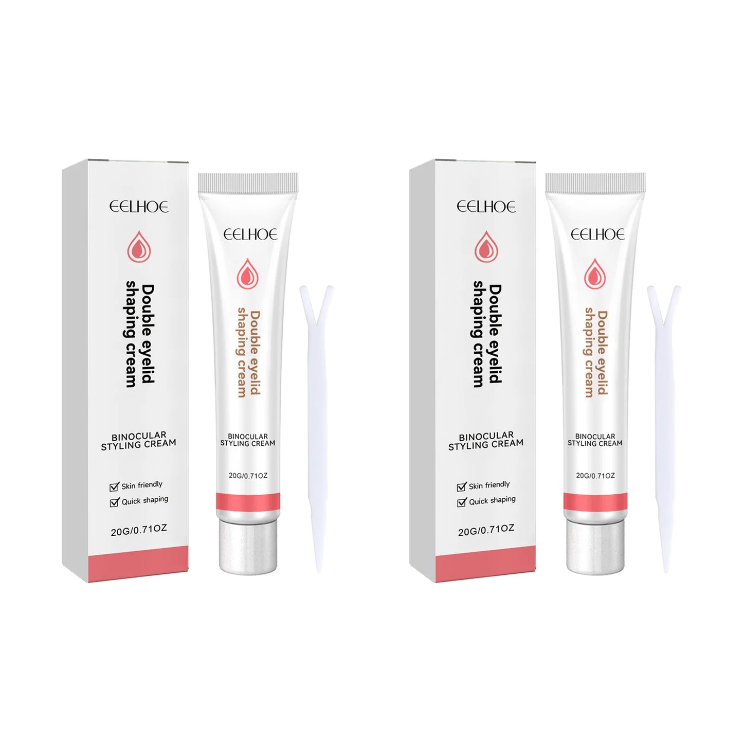 Double Eyelid Cream – Invisible Eye Lift with Y Stick | EELHOE Peaceful Pleasures Health and Wellness 2 Sets
