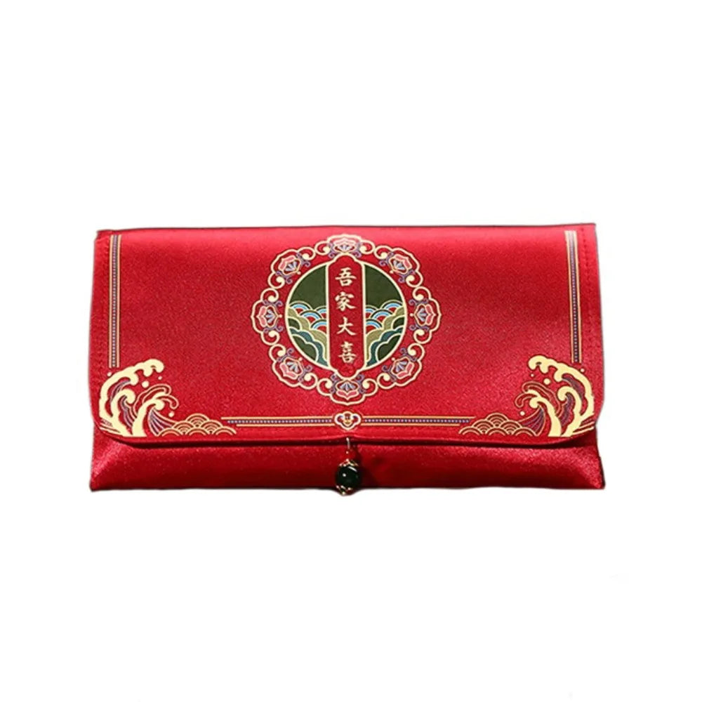 Chinese Brocade Red Envelope | Embroidery Tassel Wedding Gift