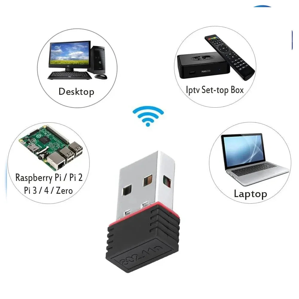 RTL8188 150Mbps USB WiFi Adapter for Raspberry Pi & PC