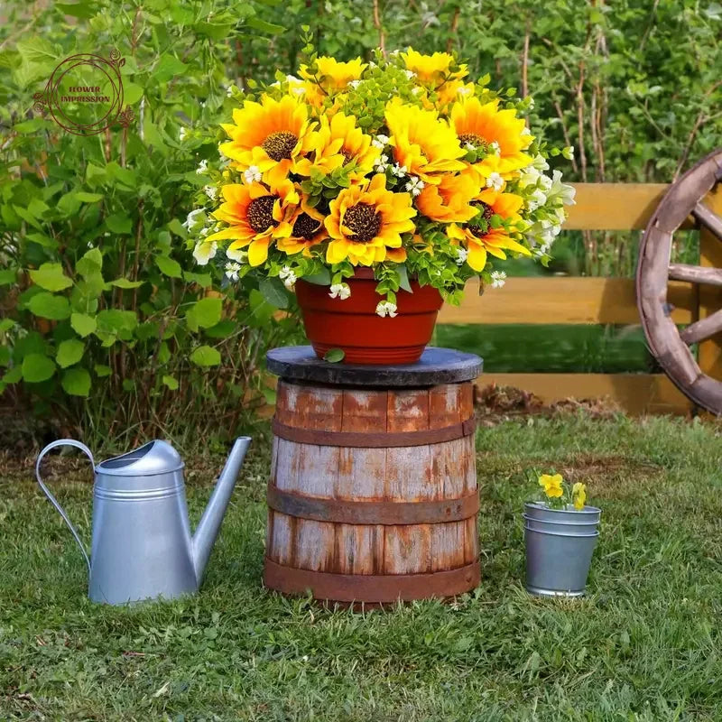 Artificial Sunflower Bouquet with Stem | Home & Wedding Decor
