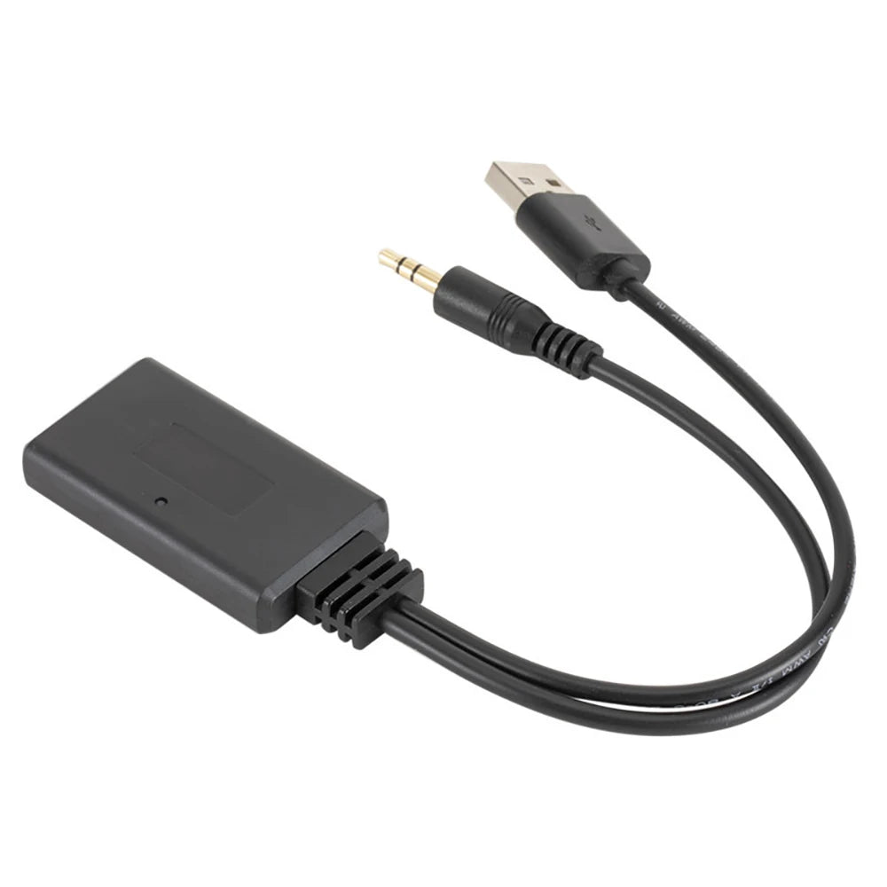 Bluetooth 5.0 Car Receiver – AUX USB Wireless Audio Adapter