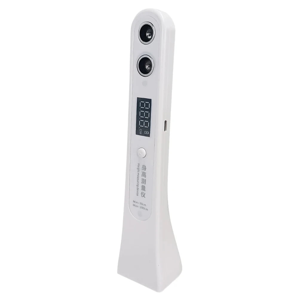 Portable Ultrasonic Digital Height Ruler for Kids & Adults Height Measuring Device Peaceful Pleasures Health and Wellness WHITE