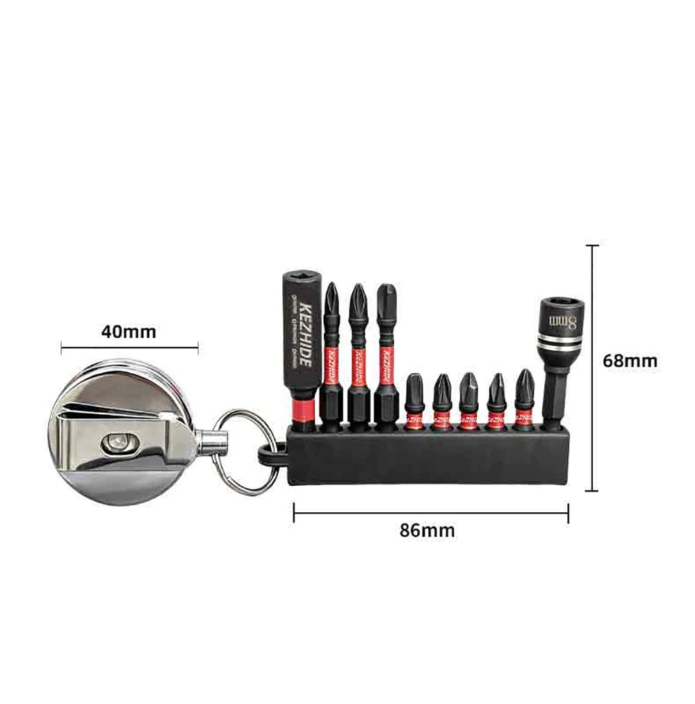 1/4" Magnetic Screwdriver Bit Set – Torx Hex Cross Impact Bits