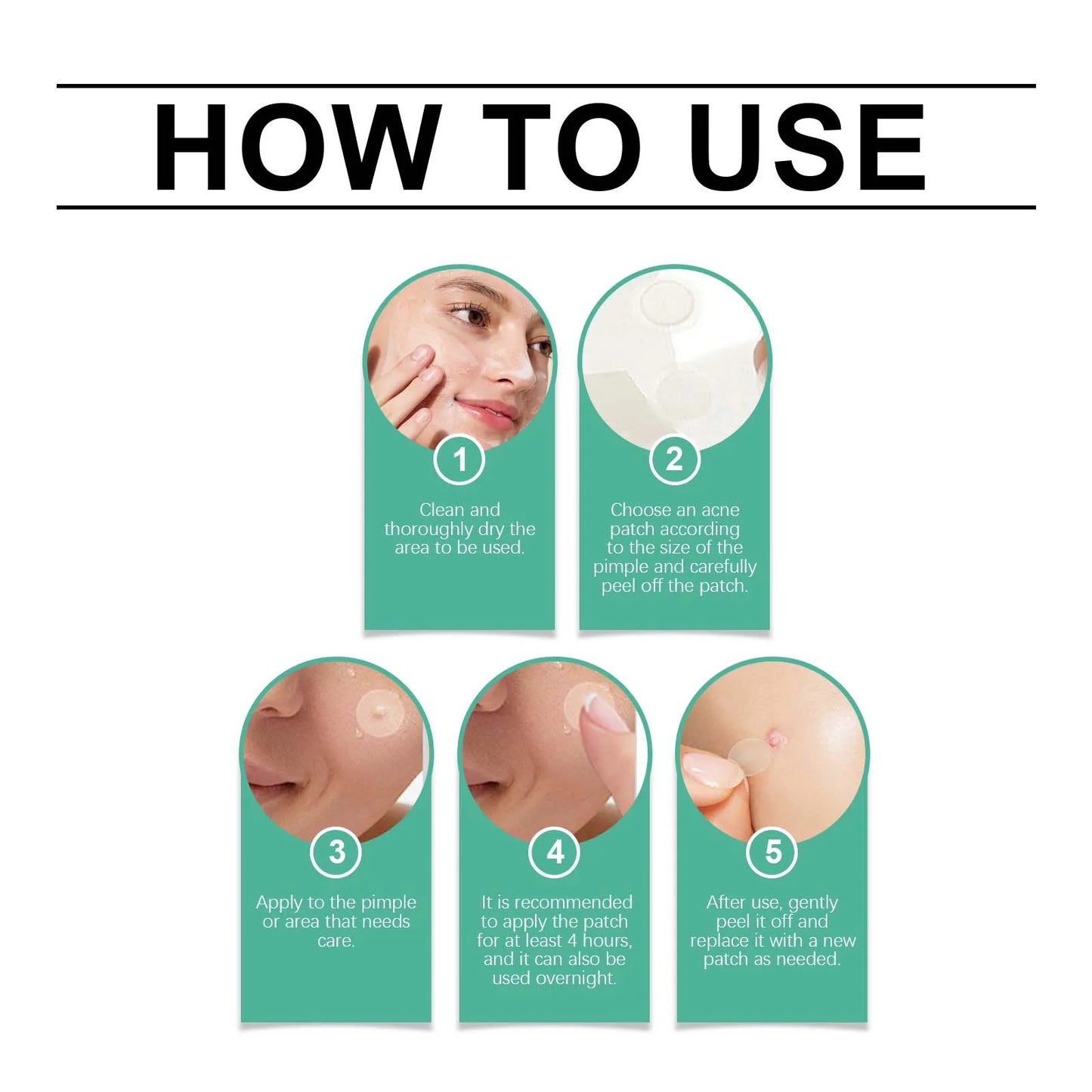 Ouhoe Acne Pimple Patches 443pc – Invisible Waterproof Blemish