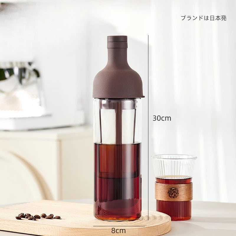 1000ml Cold Brew Coffee Pot High Borosilicate Glass Household Cold Brew Bottle Brew Fruit Tea Kettle for Home Use Coffee Pot Peaceful Pleasures Health and Wellness coffee 1000ml