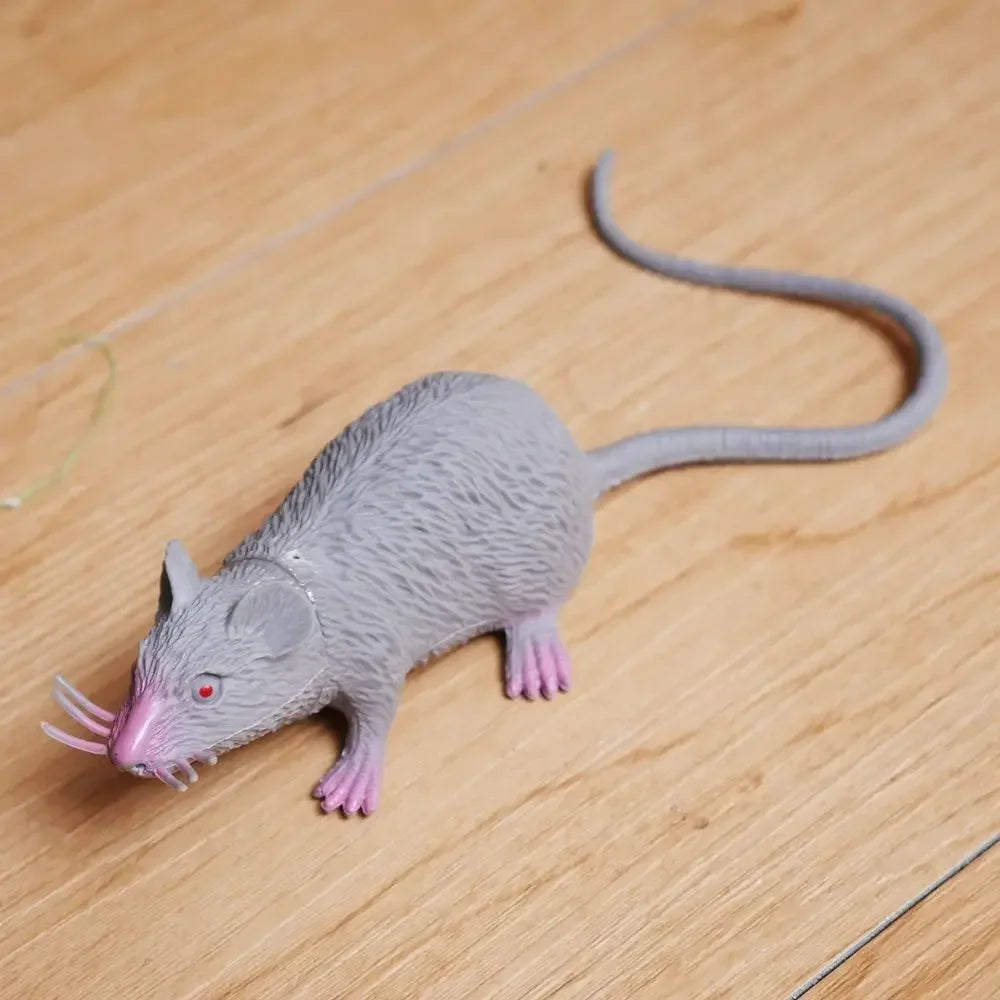 Lifelike Fake Rat Prank Toy | Halloween Novelty Mouse Prop