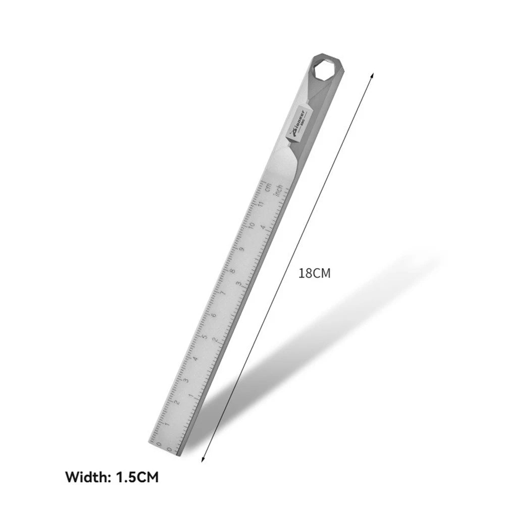 Mini Crowbar Titanium Alloy Hera Metric Tools Drawing Outdoor Portable Multi Pig Foot Lever Functional Measurement Crowbars Peaceful Pleasures Health and Wellness Sand Blasting