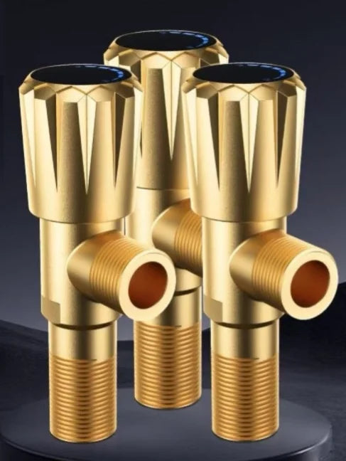 YANKE Brass Triangle Valve G1/2 – Leak-Free Hot & Cold Water