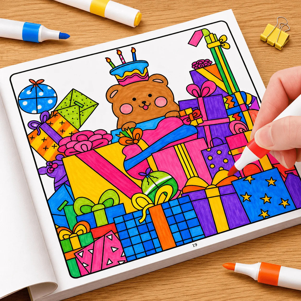 Cozy Friends Cute Animal Coloring Book 32 Pages Kawaii Cartoon Scenes
