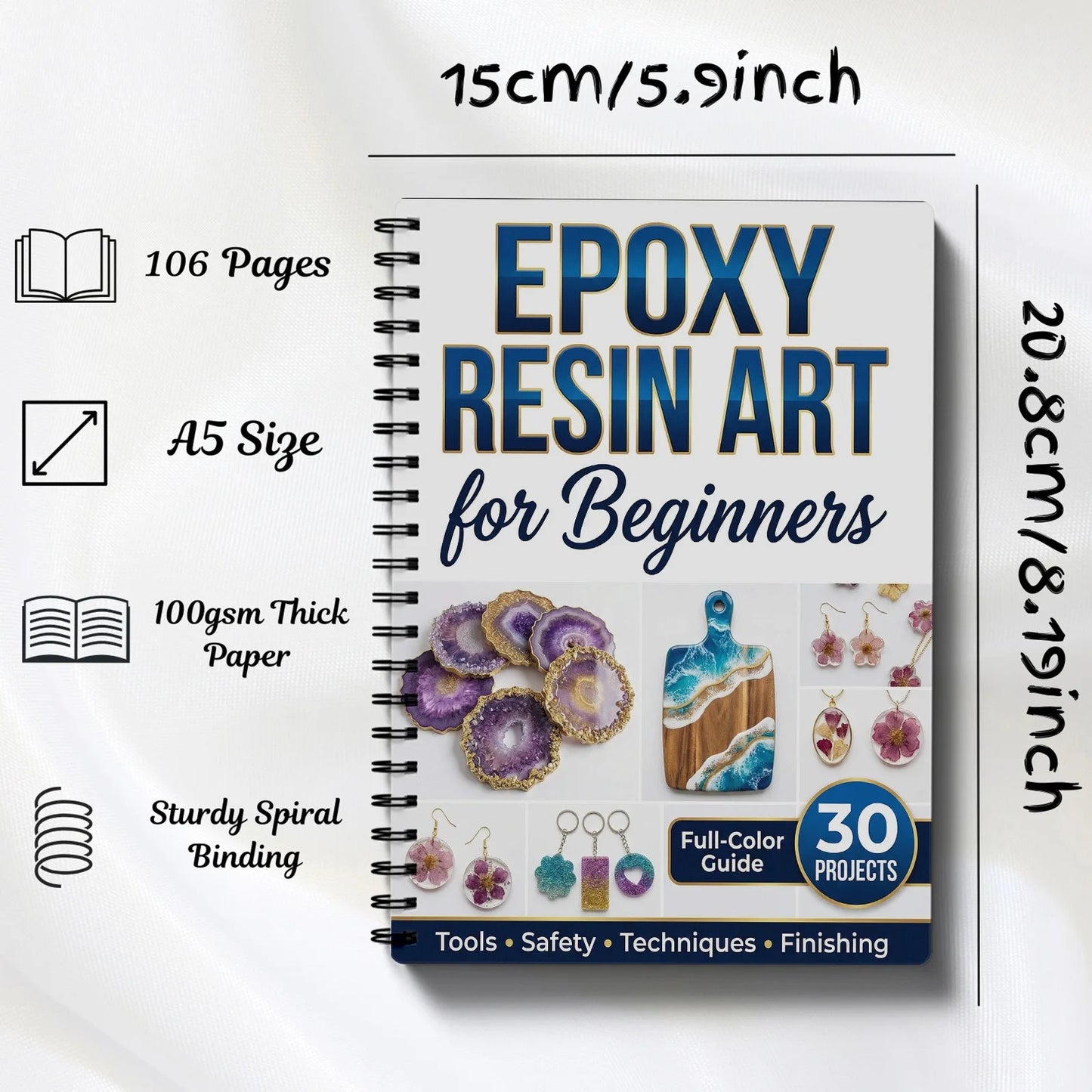 Epoxy Resin Art Book Guide Learn Craft Techniques Beginners Home
