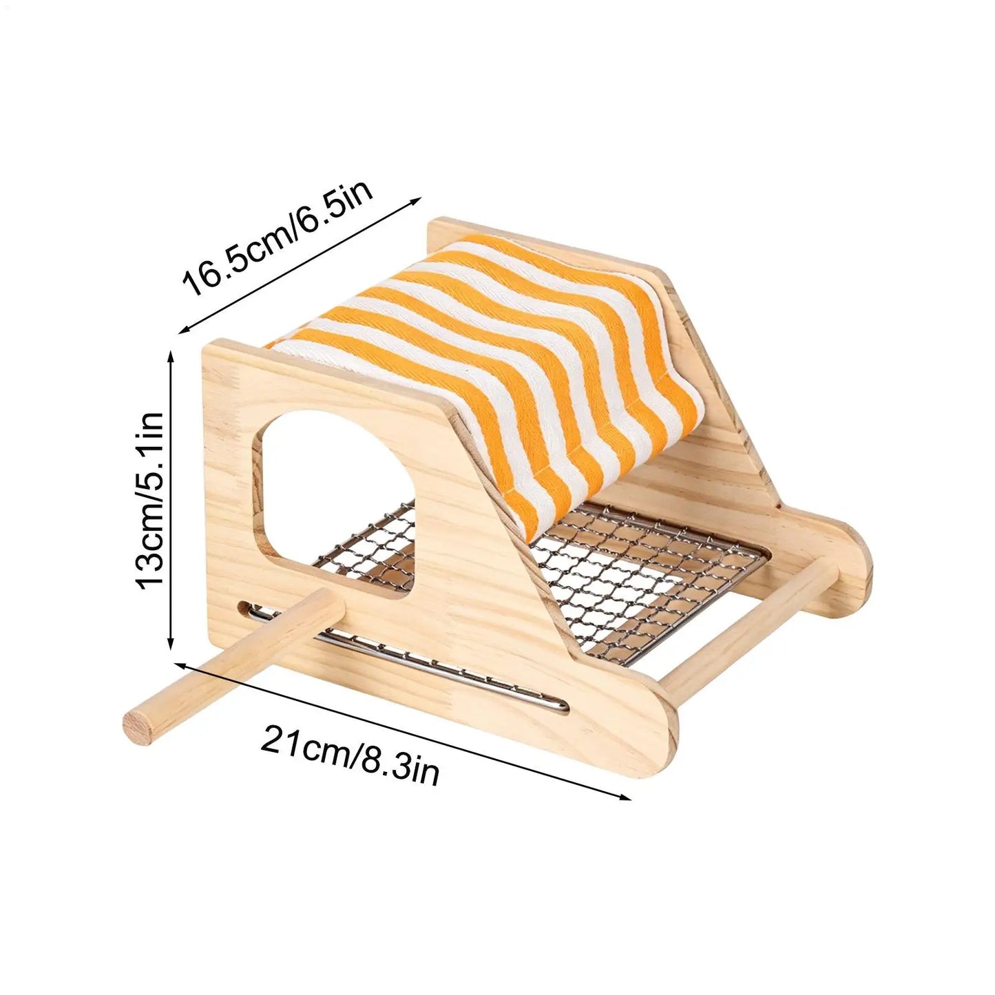 Wooden Bird House for Cage | Nest for Conure Lovebird Cockatiel