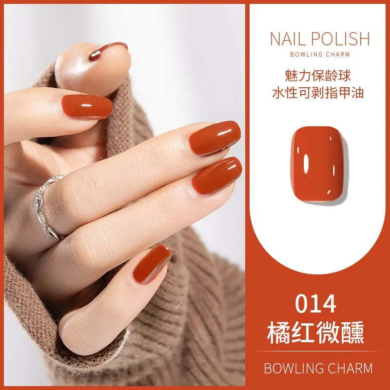40 Colors Water-Based Nail Polish | Quick Dry No-Lamp Tearable