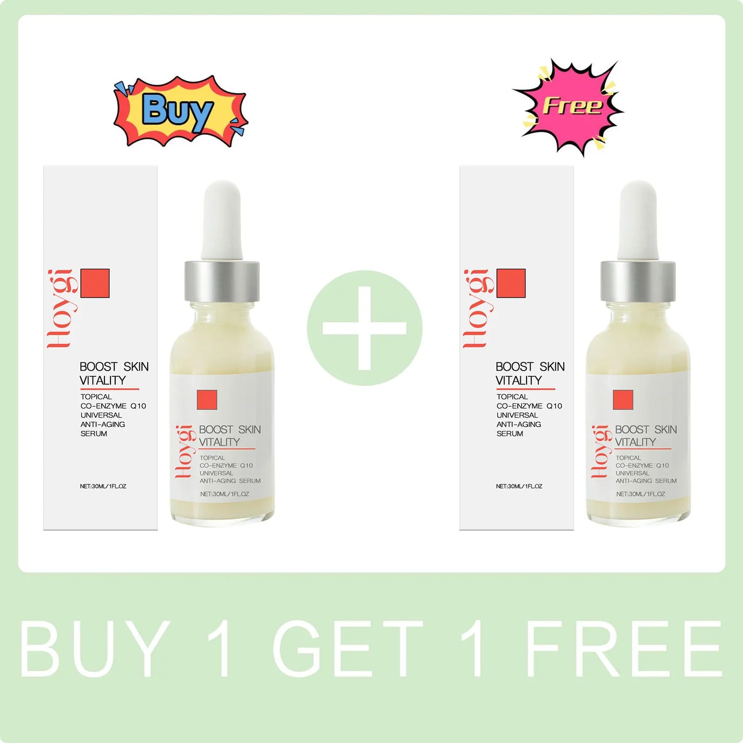 Q10 Coenzyme Face Serum Anti Aging Fade Fine Lines Firming Lifting Incrase Skin Elasticity Antioxidant Oil Control Facial Care Peaceful Pleasures Health and Wellness Buy 1 Get 1 Free