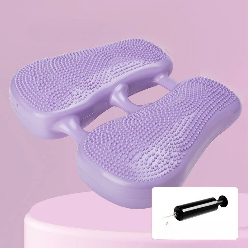 Multi-Functional Household Inflatable Foot Massager Anti-slip Stepper Pad Pressure Points in Situ Sports Balance Inflatable Pad Peaceful Pleasures Health and Wellness PURPLE
