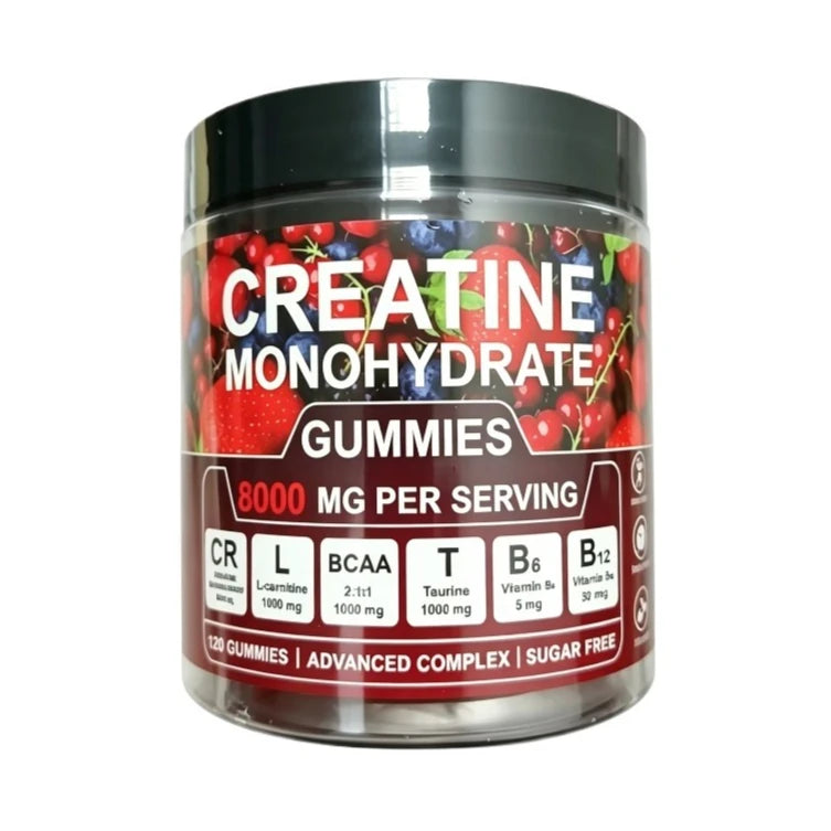 Sugar-Free Creatine Monohydrate Gummies 8000mg + Vitamins