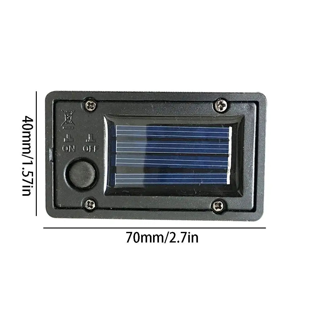 Garden Lawn Square LED Light Solar Battery Storage Box, Battery Box Accessory, Polycrystalline Waterproof Box Peaceful Pleasures Health and Wellness