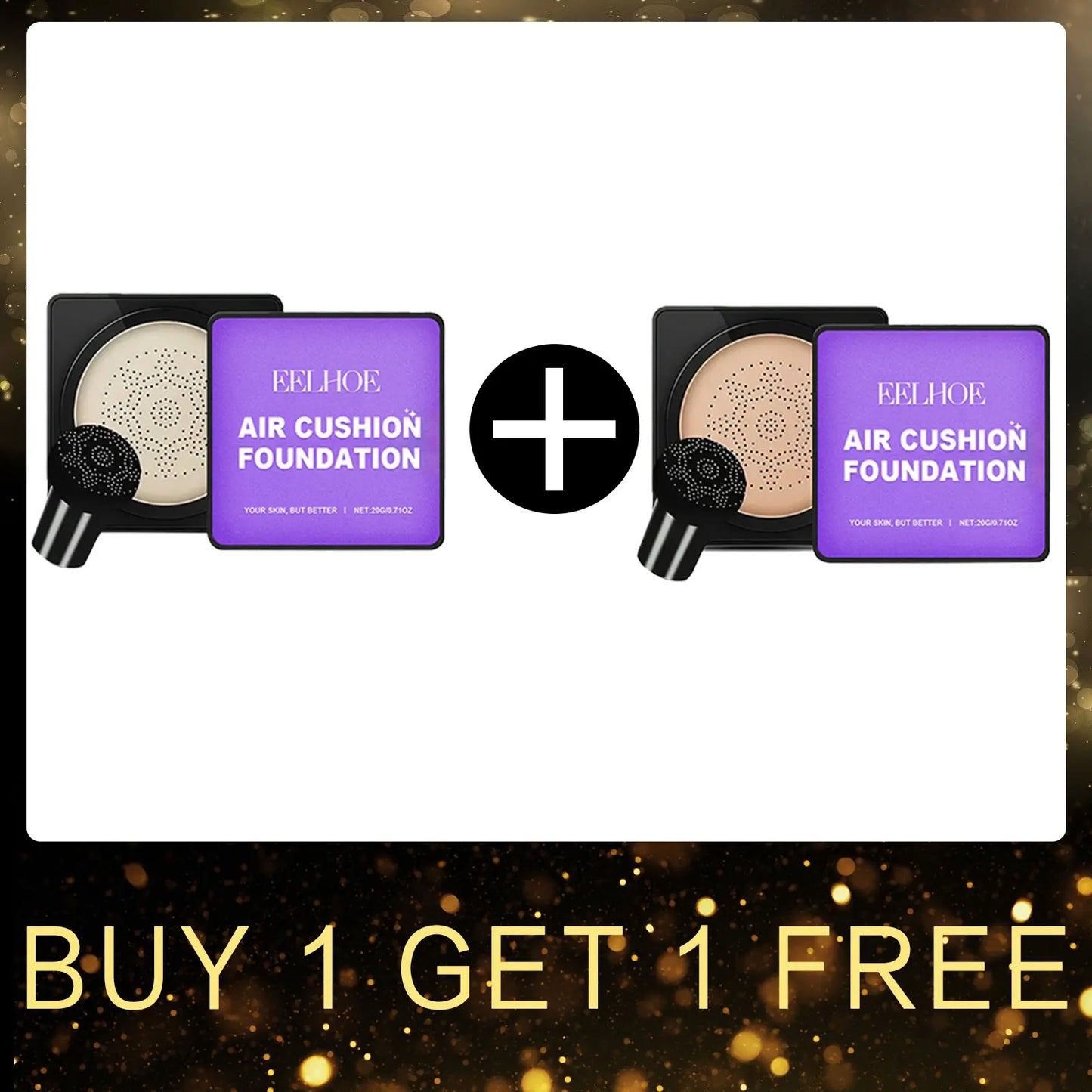 EELHOE Mushroom Head Air Cushion Foundation – Full Coverage