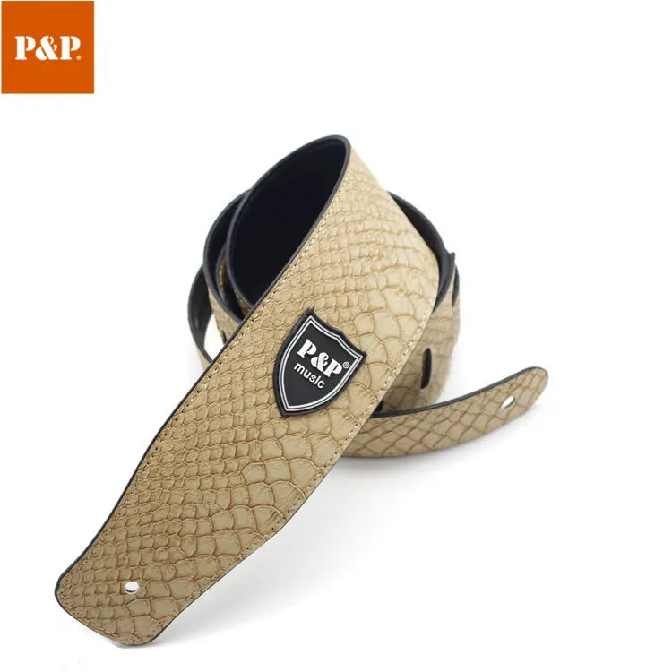 Pvsp Leather Guitar Strap Acoustic Electric Folk Guita Solid Durable