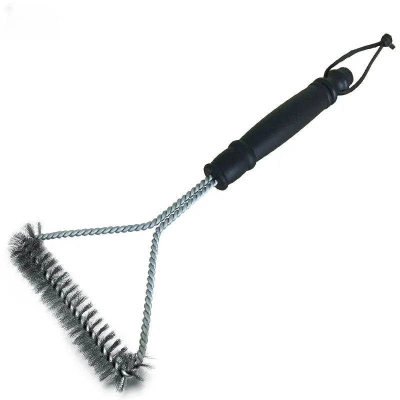 Grill Cleaning Brush BBQ Tool Grill Brush 3 Stainless Steel Brushes In 1 Cleanin Bbq Accessories Best Cleaner Barbecue bbq Peaceful Pleasures Health and Wellness small
