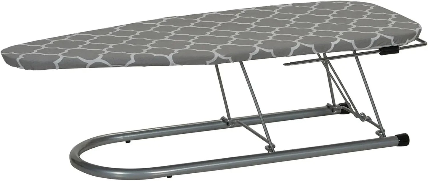 Compact Folding Ironing Board with Retractable Iron Rest, Door Hanger for Small Spaces, Dorms, Apartments Peaceful Pleasures Health and Wellness