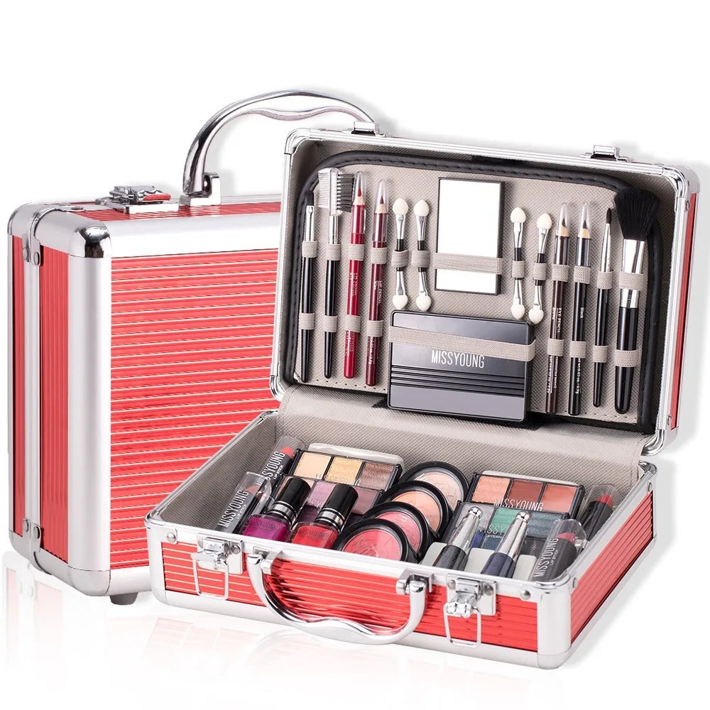 Complete Makeup Gift Set for Women – Full Kit with Eyeshadow & Brushes