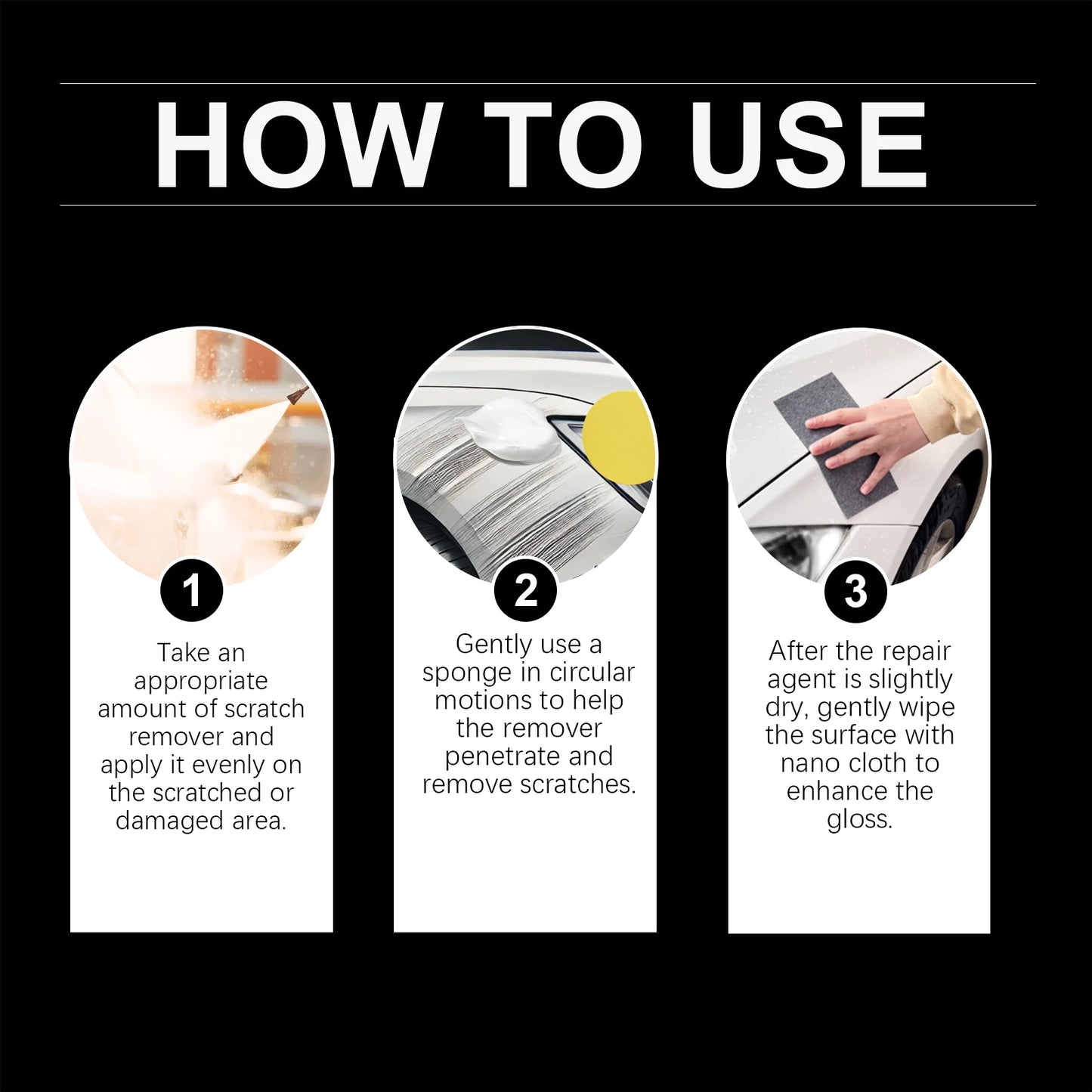 Homonth Car Scratch Repair Paste – Polish, Wax & Swirl Remover
