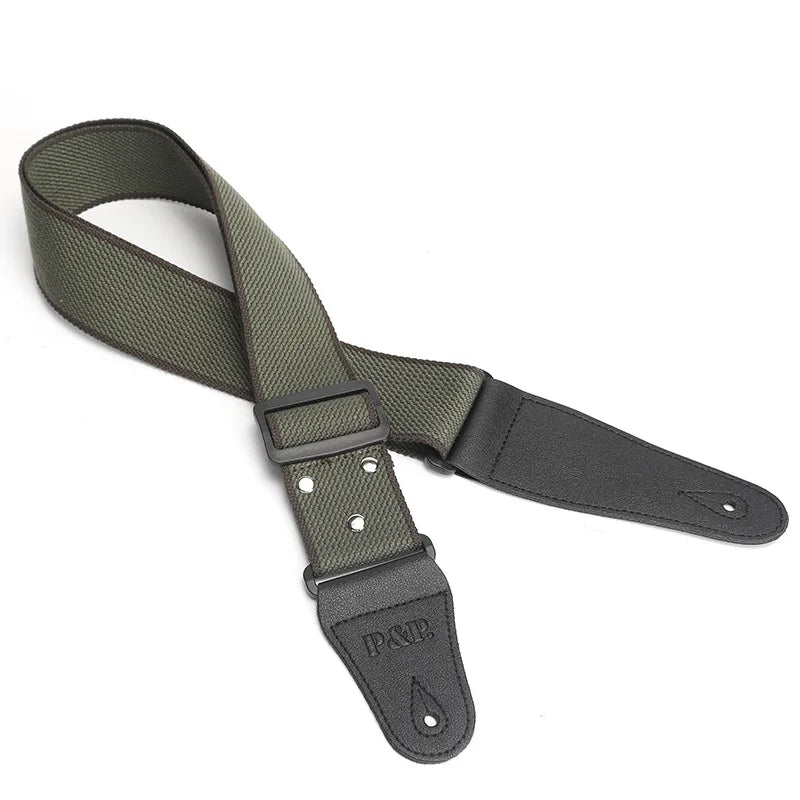 Adjustable Pure Cottonguitar Strap Forguitar Bassguitar Parts