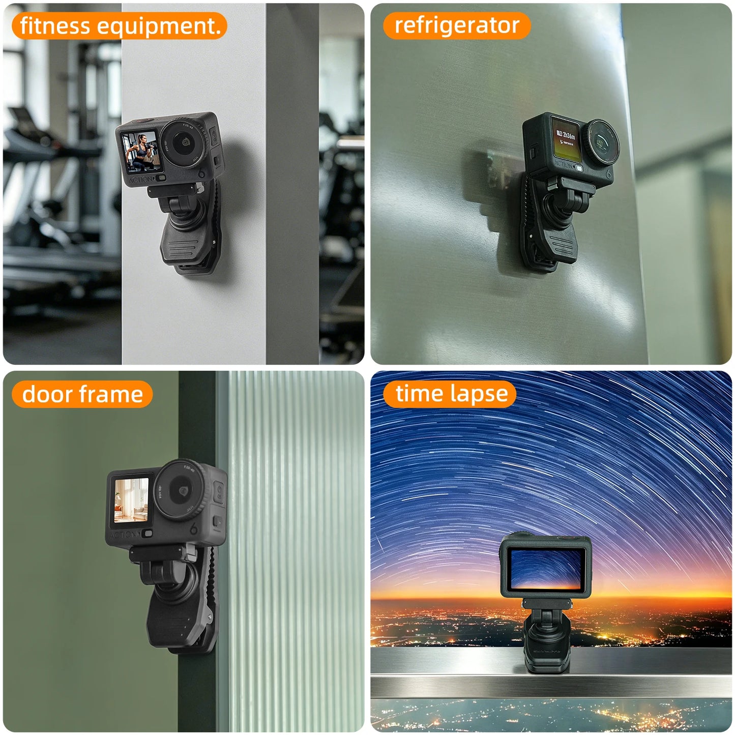 Magnetic Adapter + Backpack Clip Combo For DJI Osmo Nano Magnetic Quick-Release Backpack Clip And Action 6 Magnetic Mount Peaceful Pleasures Health and Wellness