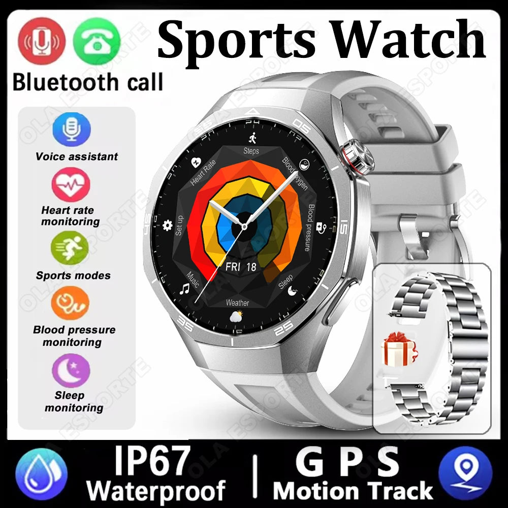 Ola Esporte Smart Watch 1.52" AMOLED Bluetooth Fitness Tracker