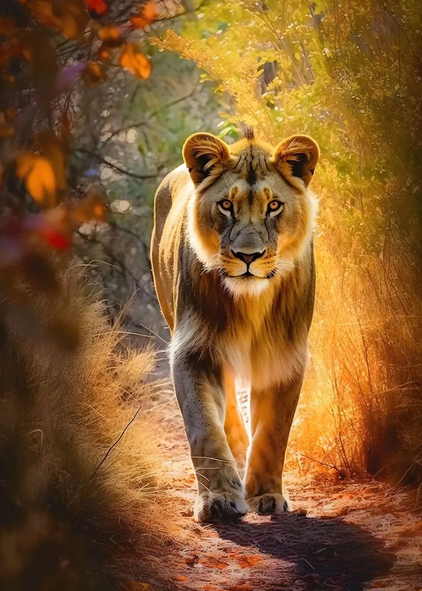 Abstract Wildlife Canvas Wall Art | HD Animal Print Poster